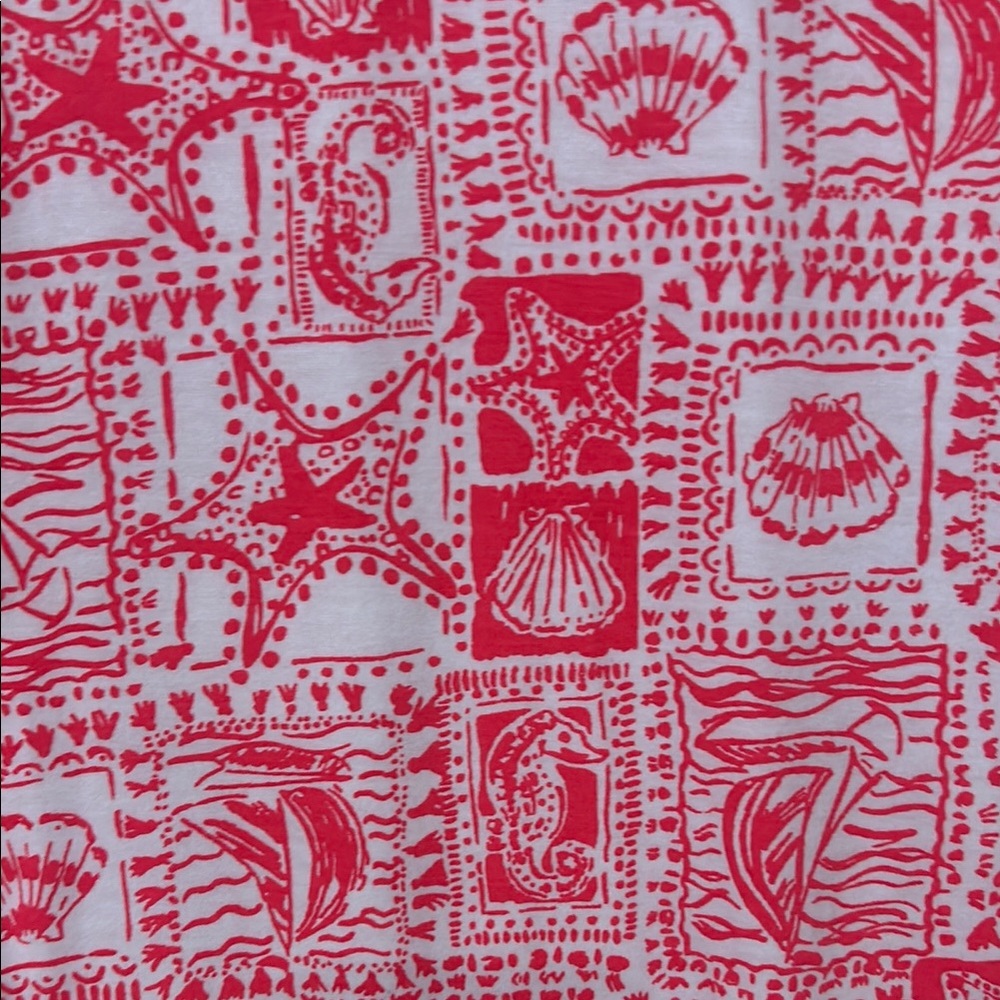 Lilly Pulitzer White and Red etta Maxi Dress seaside Harbor - Picture 5 of 5